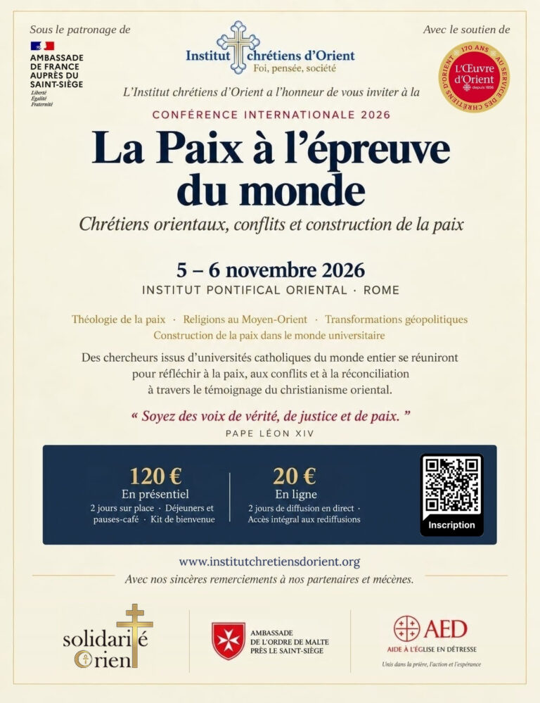 La paix à l’épreuve du monde, Chrétiens orientaux, conflits et construction de la paix